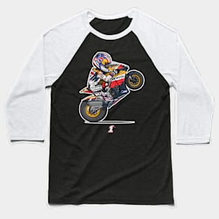 Nicky Hayden 1 Cartoon Baseball T-Shirt